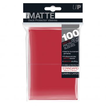 E-84516	100PZ PRO-MATTE RED STANDARD DECK PROTECTORS