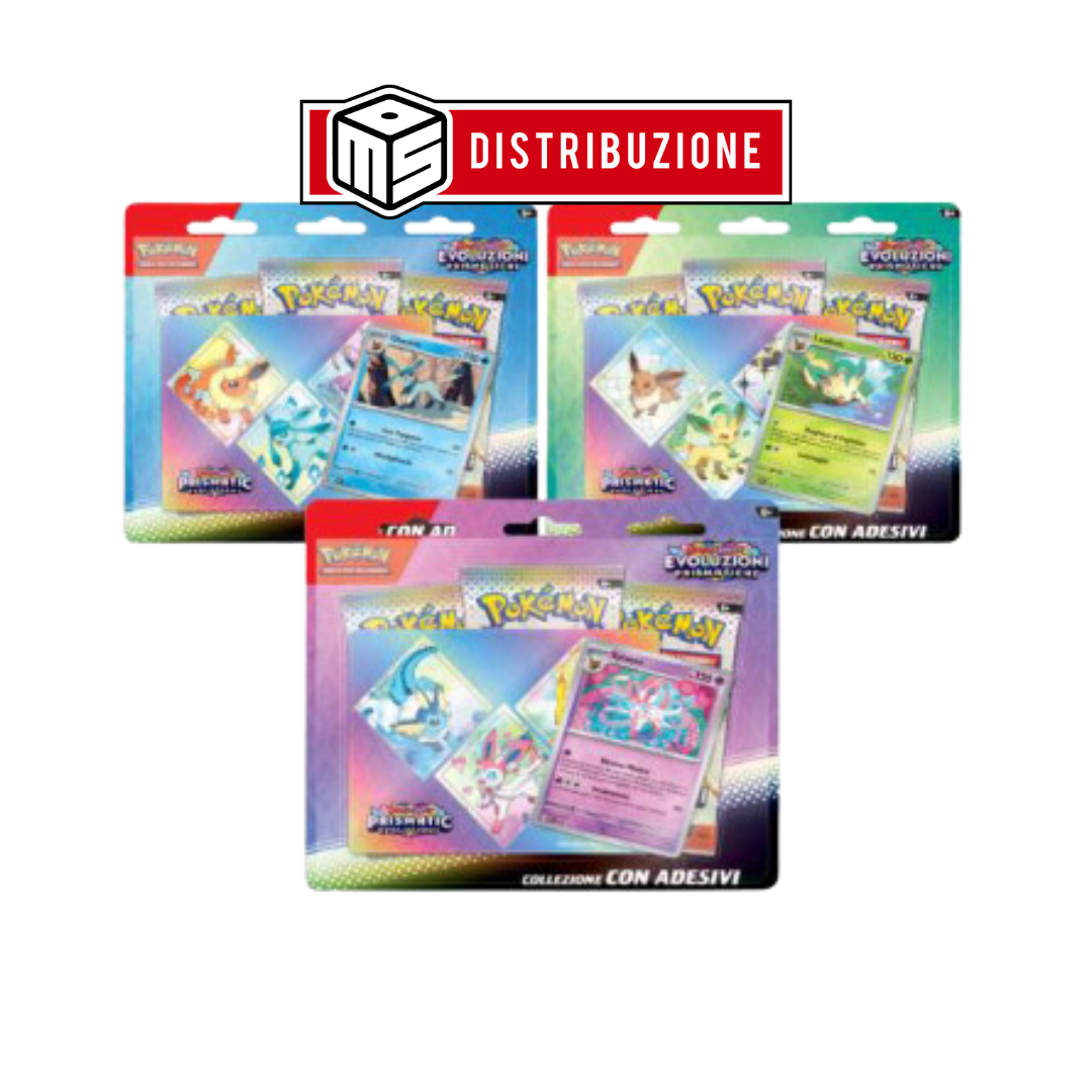 POKEMON - SCARLATTO E VIOLETTO - EVOLUZIONI PRISMATICHE - COLLEZIONE CON ADESIVI - (1PZ CASUALE) COD: 10028