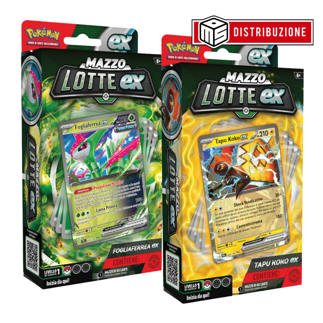 POKEMON - MAZZI LOTTE EX TAPU KOKO EX E FOGLIAFERREA EX - (BOX 6PZ) COD: 60545